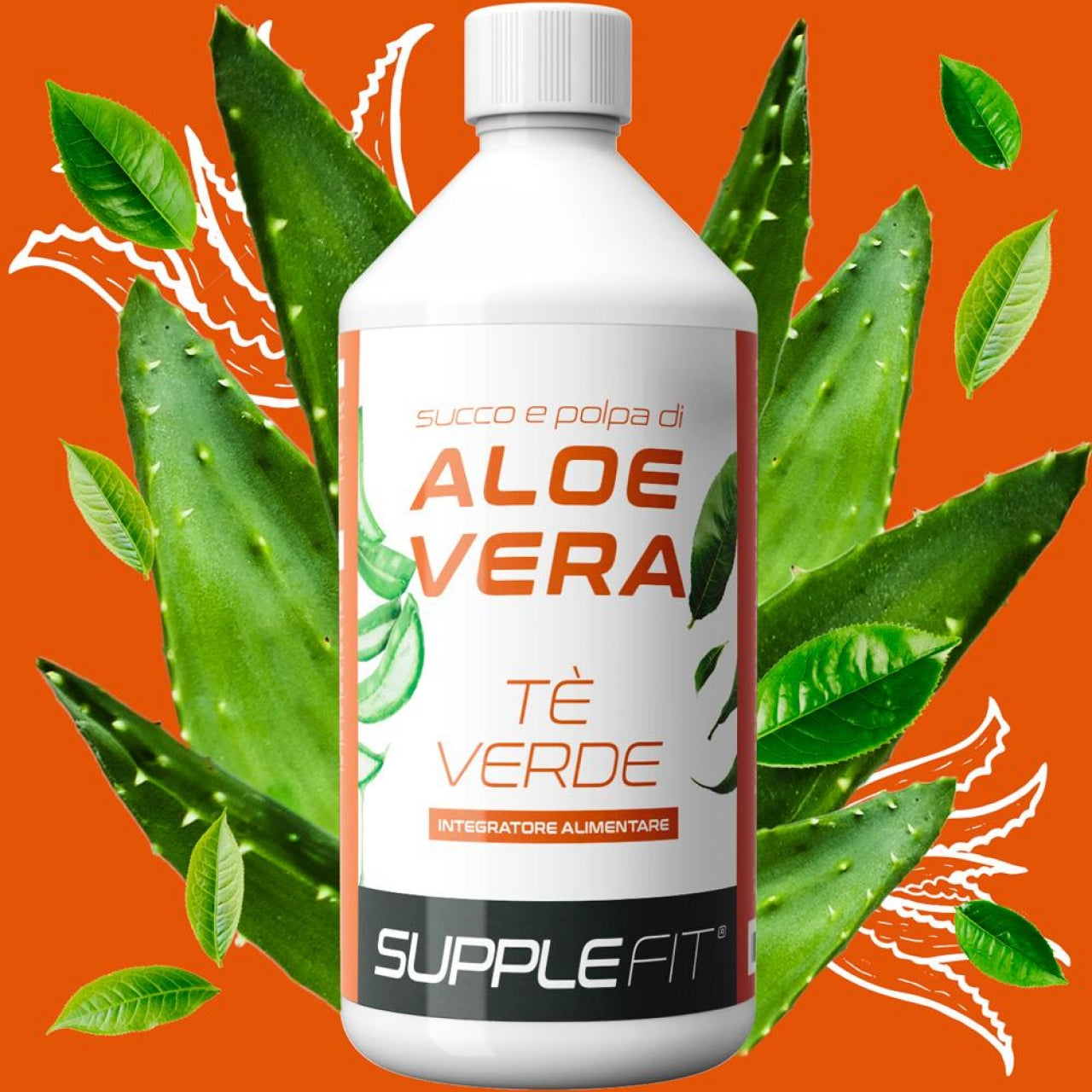 JUS ET PULPE D’ALOE VERA AVEC DU THÉ VERT